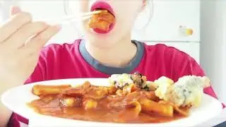 Asmr spaisy Rice cakes & fish cakes | coolsun time