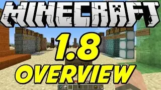 Minecraft 1.8 Overview! NEW BLOCKS! NEW MOBS! NEW FOOD! BANNERS! MORE!