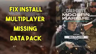 How To Fix Install Multiplayer Missing Data Pack On Modern Warfare l 2022!!