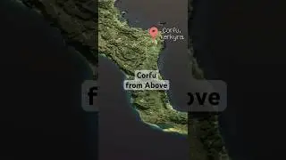 Corfu Island from Above (Made in Blender) #corfu #kerkyra #greece #map #blender #3d #blender3d