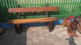 Лавочка для двора, Своими руками из дерева