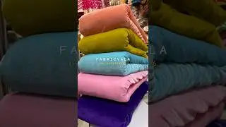 PREMIUM MICRO VELVET🌈 | LATEST PASTEL SHADES | #velvet #fabrics #newdelhi #trending #viralvideo