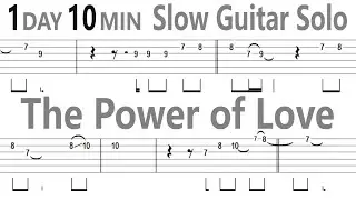 C&eacute;line Dion - The Power of Love (Slow) Guitar Solo Tab+BackingTrack