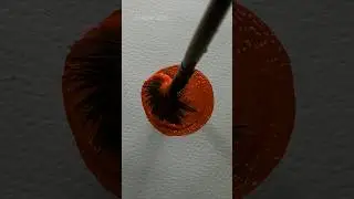 Easy flower painting idea 🧡🌼 #art #artwork #shorts #shortsfeed #painting #acrylicpainting