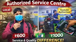 Bike Service Reality😰😱 | Local vs Company Service #gixxersf155 #suzuki #motovlog #indianvlogger