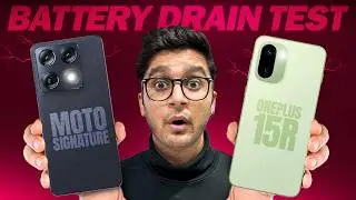 Motorola Signature Vs OnePlus 15R Battery Drain Test | Same Usage, Different Results | Who Wins? 🚀