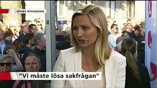 Ebba Busch Thor efter talet i Almedalen - Nyheterna (TV4)