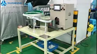 Fully Automatic Teflon PTFE Tape Wrapping Machine for Threads Fittings - vibrating plate feeding