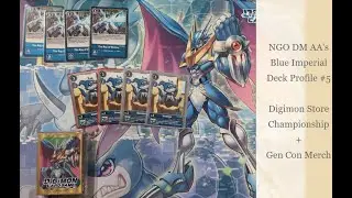 Digimon TCG | Blue Imperial Deck Profile #5 - Store Championship | Digimon Card Game Set 5 Format