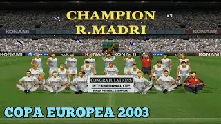 COPA EUROPEA 2003 COM REAL MADRID PS1 NOSTÁLGICA