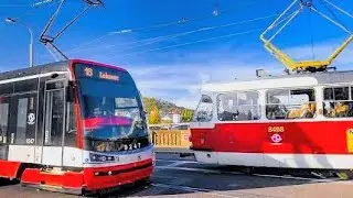 2091 РЕЙС ТРАМВАЯ 12 ОТ ШВАНДОВОДІВАДЛО ДО ЛЄТНА 