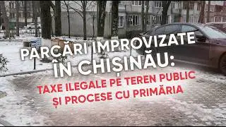 Spațiul public din Chișinău, transformat în parcări improvizate