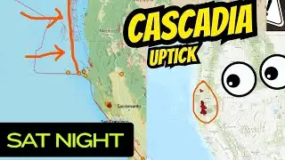 Elevated Slow Slip events across Cascadia Subduction Zone. Saturday Night Earthquake update