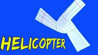 How to make a Paper helicopter flying up | Paper Helicopter banana #231