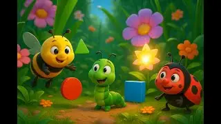 Bugville Explorers: The Shape Garden Mystery | Kids Fun Stories | Kids Songs | Queen Ary World