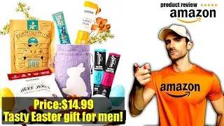 Buy Jerky Easter Gift For Men - Premade Easter Basket Stuffers for Adults Prefilled w/Curated