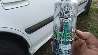 chemical guys slick finish cleaner wax test on white paint job wow the gloss is insane