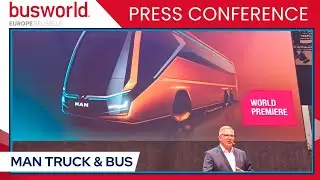 MAN Unveils First Fully Electric Lion&rsquo;s Coach 14 E World Premiere | Busworld 2025 Press Conference