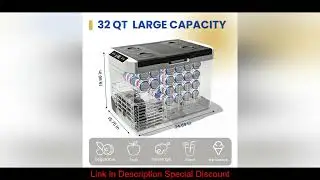 ICYGLEE Portable 20/30L Car Refrigerator Compressor Dual Zone Mini Fridge Freezer Cooler Ice Box