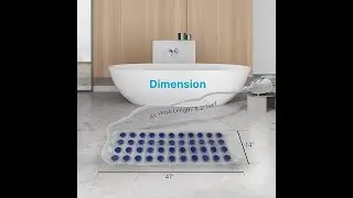 SereneLife Electric Bathtub Bubble Massage Mat