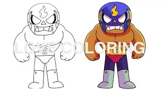How To Draw and Color El Primo | BRAWL STARS | Ncs