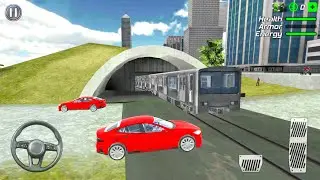 Yellow SUV Crossing Railroad - Green Rope Hero Vegas City #6 - Android Gameplay