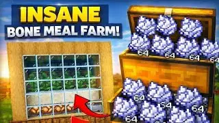 This Bone Meal Farm Will Change Your Survival World 🌱⚙️ | bedrock 1.21| minecraft | 