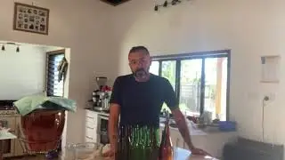 Bottling Kombucha in beer bottles