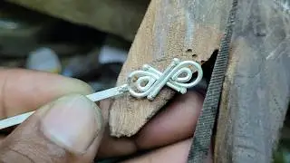 Beautiful twisted silver ring making ❤️ How to make a twisted ring