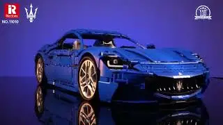 REOBRIX 11010 - Maserati GranTurismo Building Block Technic Racing Model 5480 Pcs
