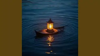 Flickering Lantern on a Boat