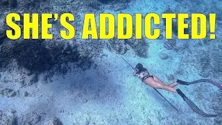 My Wife Can’t Stop Spearfishing!!