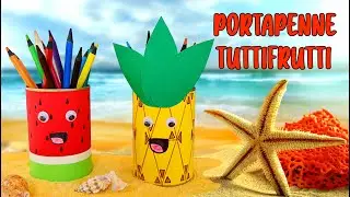🥫🥫 PORTAPENNE TUTTIFRUTTI 🍉🍍 RICICLO CREATIVO con Barattoli di Latta ♻ (Arte e Immagine, Tecnologia)
