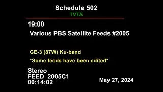 Miscellaneous PBS Satellite Feeds (2005)