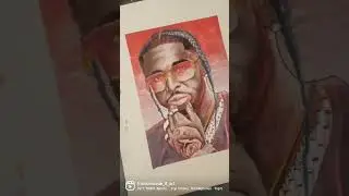 AMAZING POP SMOKE Art!! 🔥🔥🔥 #shorts #popsmoke #art #drawing