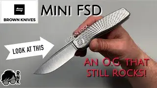 Reviewing another custom/mid-tech from Brown Knives&hellip; the Mini FSD knife with the Brown Lock!