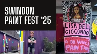 Live Painting in Progress at Swindon Paint Fest 2025
