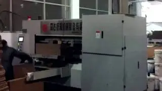 Carton pizza box automatic printer machine #cartonprintermachine