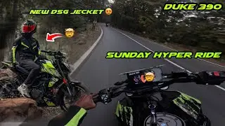 Finally Dsg Jecket Le Liya😍 Sunday Hyper ride / Duke 390⚡️