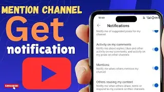 How to turn on notification of mention someone their channel
