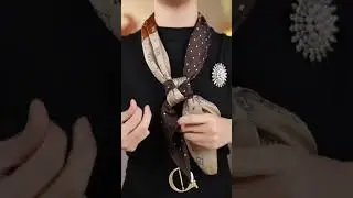 Стильные способы завязать шелковый шарф #мода