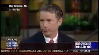Rond Paul Patiently WHACKS Drug-Obsessed Media Mole - Ron Paul