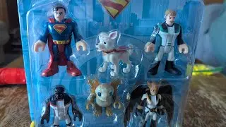 Imaginext do you see super Friends Superman, crypto Kaiju and Justice gang pack review 