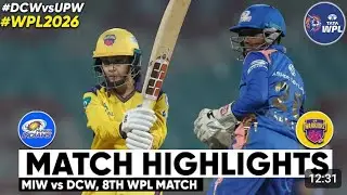 MI vs UPW 8th Match WPL 2026 Highlights | Women IPL Highlights 2026 | Cricket wpl 2026 highlights