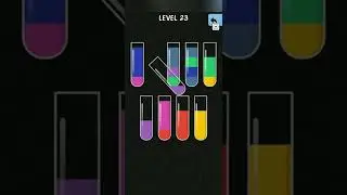 Water colour sort Game l Level 23 l Puzzle solution l Game solution l #shorts