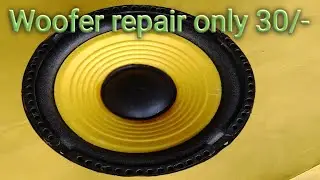 How to repair 5 inch speaker woofer,,.!