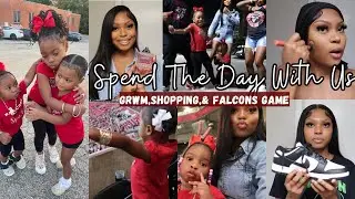VLOG| Spend The Day With Me: Shopping , GRWM, Going To My First Falcons Football Game, ETC