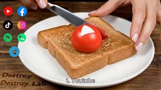 🧈🍞 ASMR Butter Spreading Social Media Logos | Oddly Satisfying