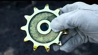 Making Sprocket out of Metal Scrap - Sand Casting