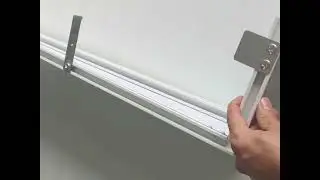 How to install the valance of motorized vertical blinds?